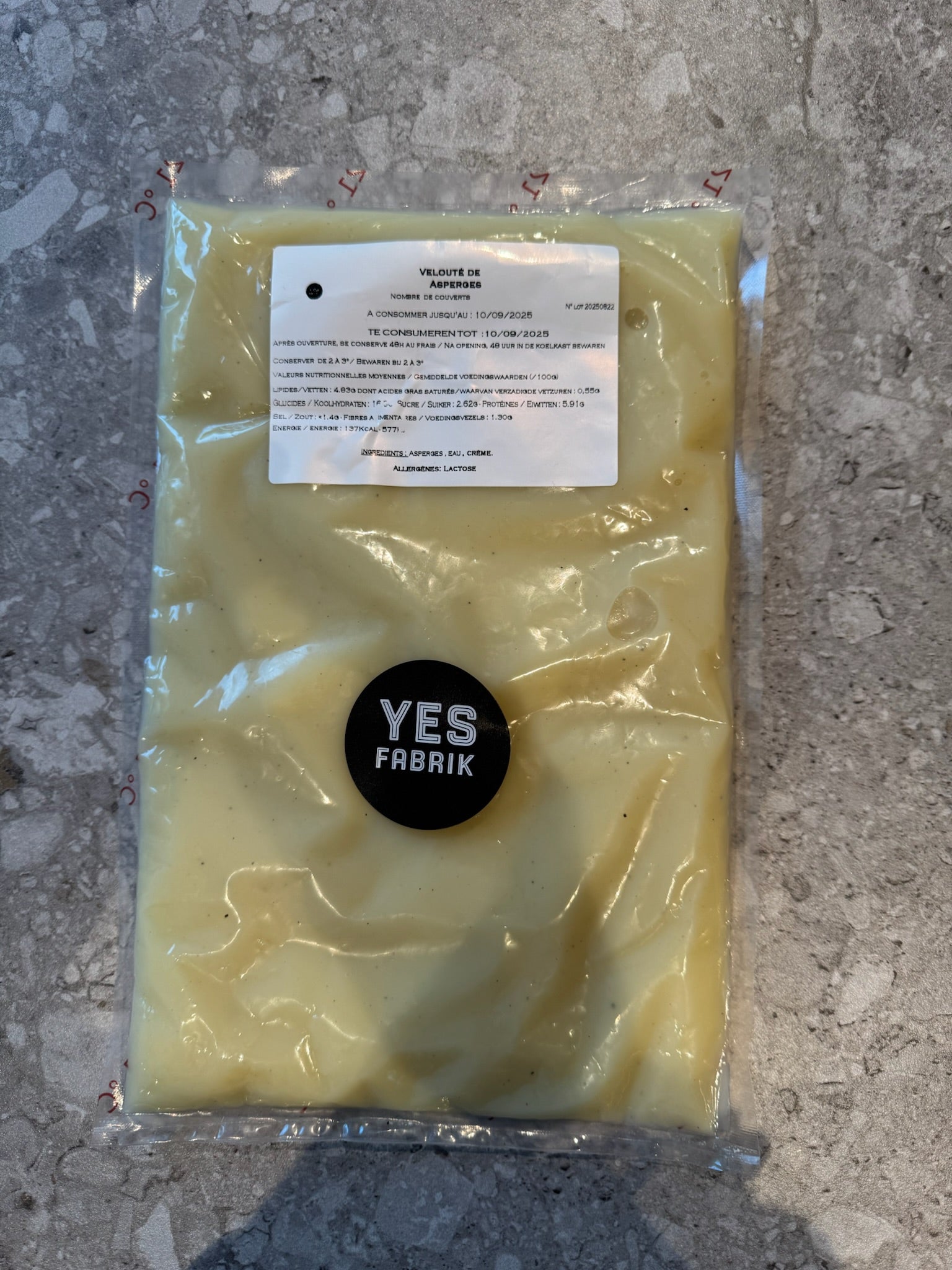 Velouté d'asperges blanches